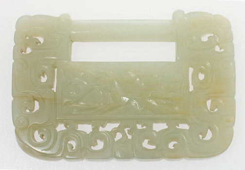 Item #13531: Celadon Jade Spirit Lock