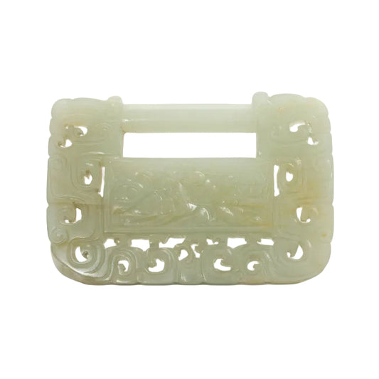 Item #13531: Celadon Jade Spirit Lock