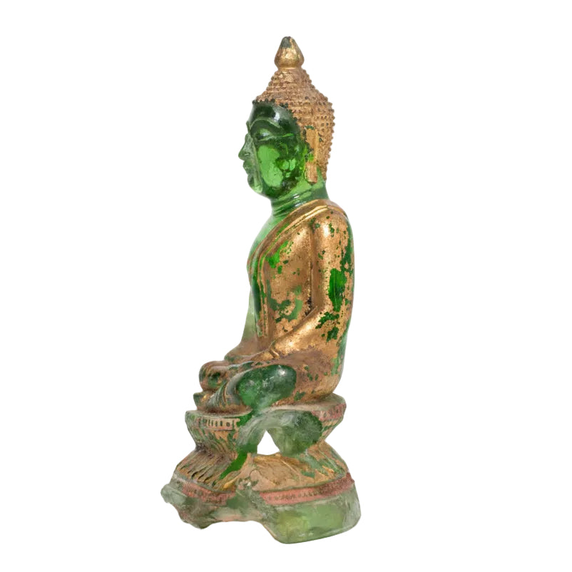 Item #8386: Khmer Glass Buddha