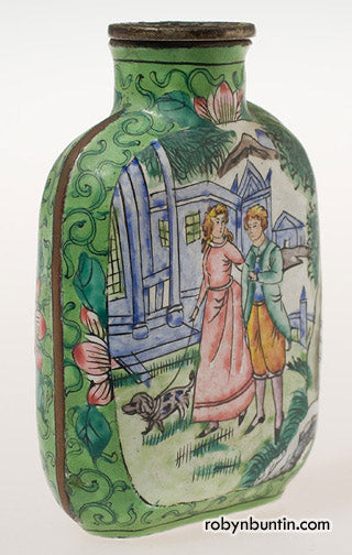 Item #14381: Canton Porcelain Snuff Bottle