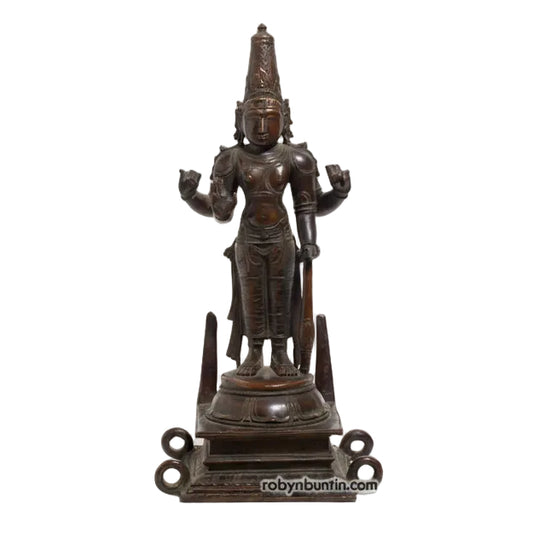 Item #14965: 4-Armed Bronze Vishnu