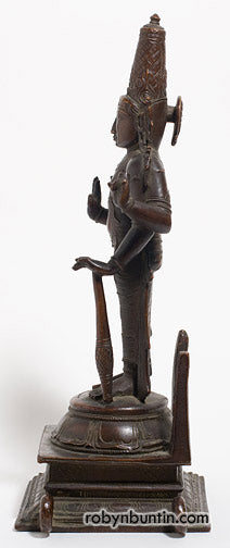 Item #14965: 4-Armed Bronze Vishnu