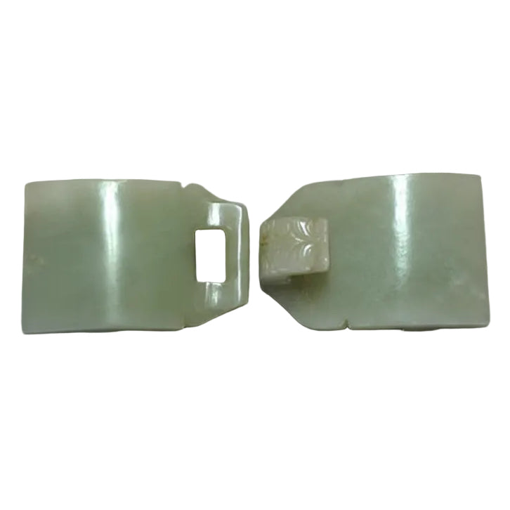 Item #4311: Jade Belt Buckle