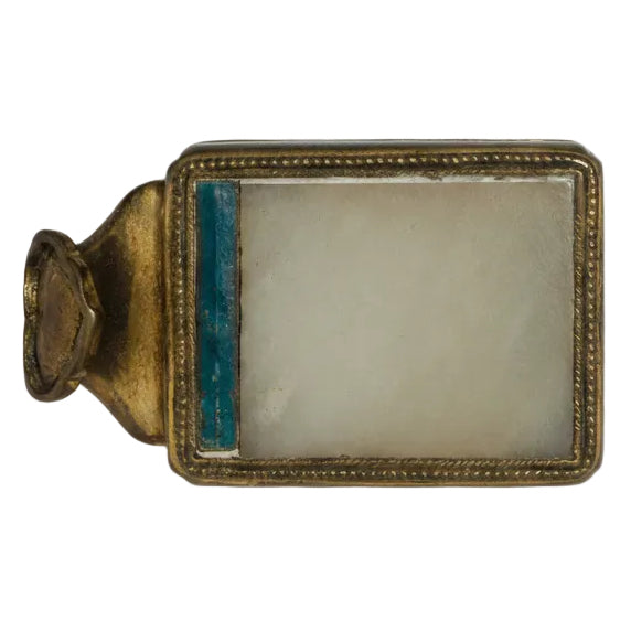 Item #15215: Jade & Enamel Belt Hook