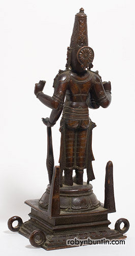 Item #14965: 4-Armed Bronze Vishnu