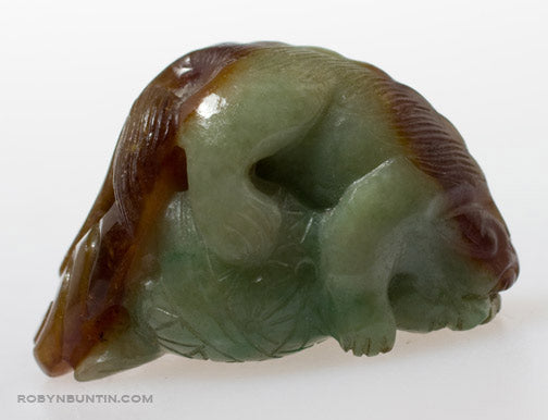 Item #15899: Jadeite Fu Dog Toggle