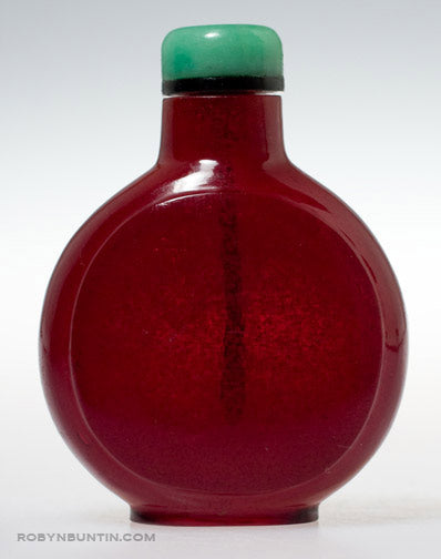 Item #15917: Red Glass Snuff Bottle