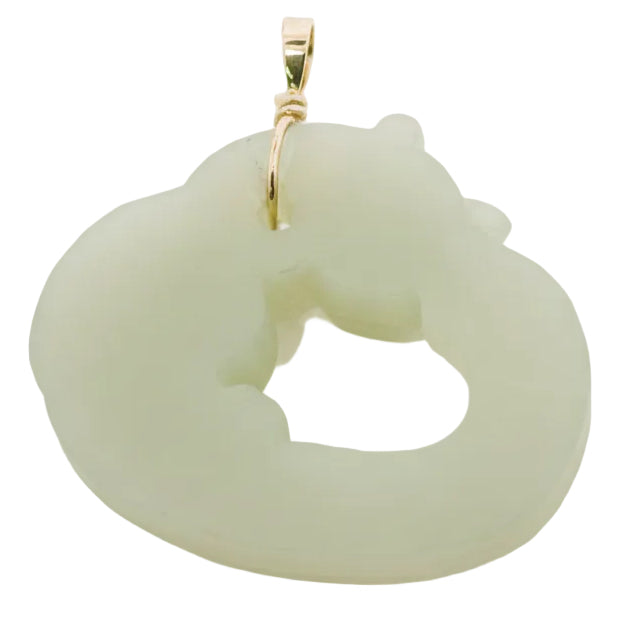 Item #7662: Jade Bixie Pendant