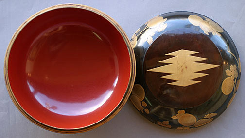 Item #3594: Round Lacquer Box