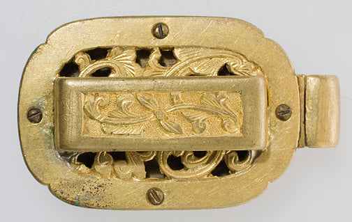 Item #13589: White Jade Belt Plaque